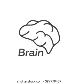 Colorful brain low polygon, Idea concept background design for poster