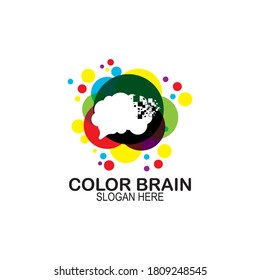 Colorful Brainstorm logo vector, rain logo designs template, design concept, logo, logotype element for template
