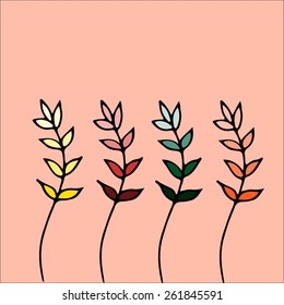 Colorful branches