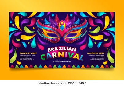 Brazilian Carnival Vector Art PNG, Brazilian Carnival Celebration
