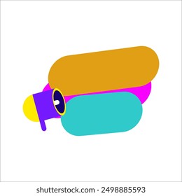 Colorful Breaking News Label Vector Element. Breaking News Lower Third Design