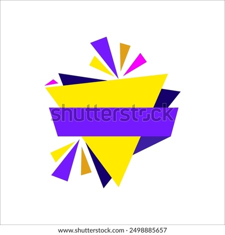 Colorful Breaking News Label Vector Element. Breaking News Lower Third Design