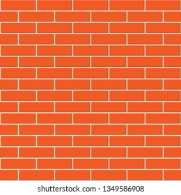Colorful brick wall seamless pattern in flat style, great design for any purposes. Modern home decor. Urban architecture. Wall background.