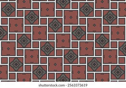 Colorful bricks grunge design pattern
