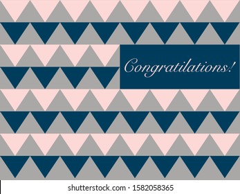 Colorful bright abstract background with angled blocks and triangle shapes layered in abstract modern art style pattern, textured wallpaper. Postcard with simple text