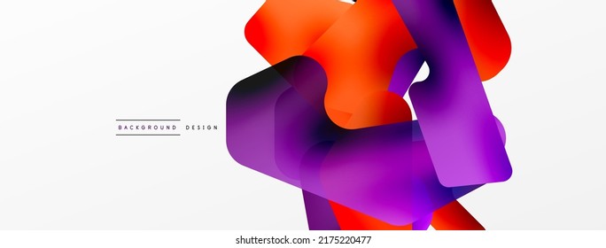 Composición colorida de formas abstractas y brillantes. Plantilla digital futurista web para papel de pared, banner, fondo, tarjeta, libro Ilustración, página de inicio