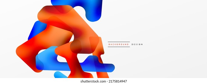 Composición colorida de formas abstractas y brillantes. Plantilla digital futurista web para papel de pared, banner, fondo, tarjeta, libro Ilustración, página de inicio