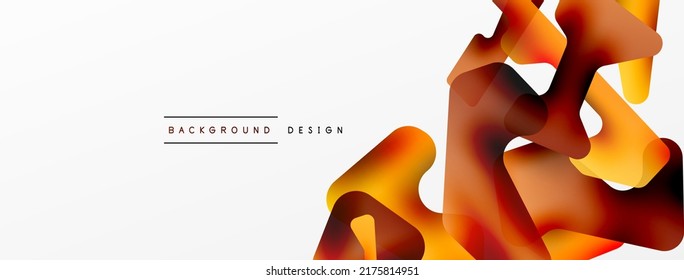Colorful bright abstract shapes composition. Digital web futuristic template for wallpaper, banner, background, card, book Illustration, landing page
