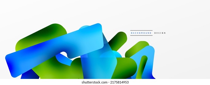 Composición colorida de formas abstractas y brillantes. Plantilla digital futurista web para papel de pared, banner, fondo, tarjeta, libro Ilustración, página de inicio