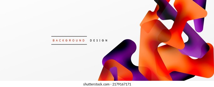 Composición colorida de formas abstractas y brillantes. Plantilla digital futurista web para papel de pared, banner, fondo, tarjeta, libro Ilustración, página de inicio