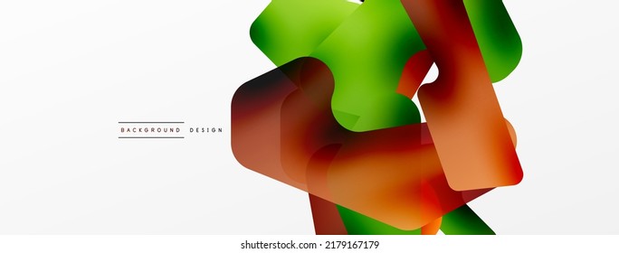 Colorful bright abstract shapes composition. Digital web futuristic template for wallpaper, banner, background, card, book Illustration, landing page