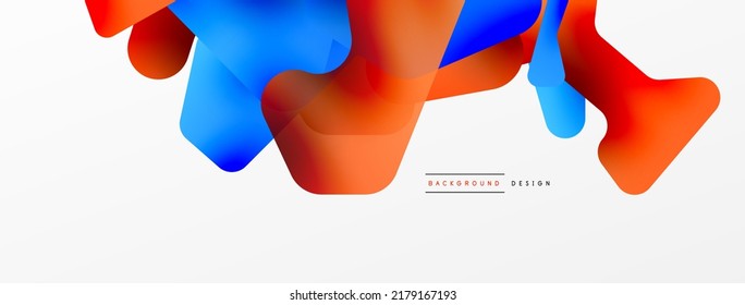 Composición colorida de formas abstractas y brillantes. Plantilla digital futurista web para papel de pared, banner, fondo, tarjeta, libro Ilustración, página de inicio