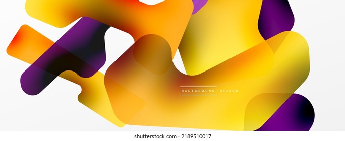 Colorful bright abstract shapes composition. Digital web futuristic template for wallpaper, banner, background, card, book Illustration, landing page