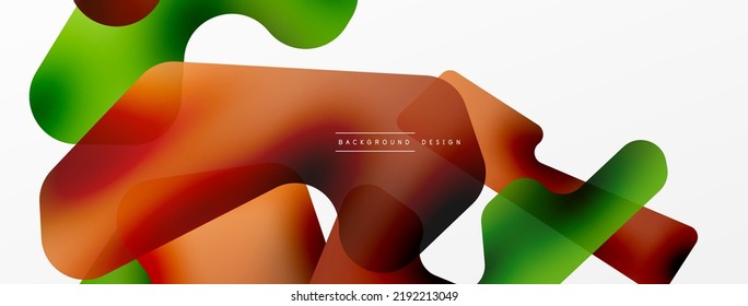 Colorful bright abstract shapes composition. Digital web futuristic template for wallpaper, banner, background, card, book Illustration, landing page