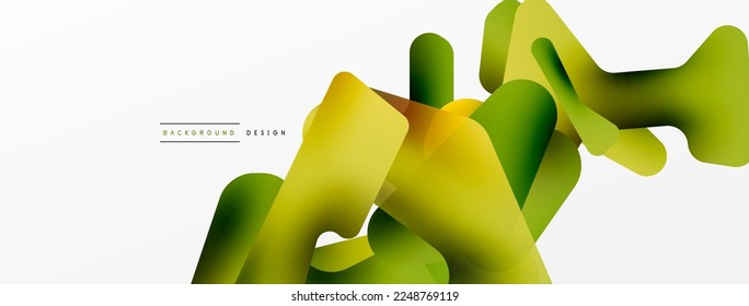 Farbige, helle abstrakte Formen Zusammensetzung. Digitale futuristische Vorlage für Tapeten, Banner, Hintergrund, Karte, Buchillustration, Landungsseite