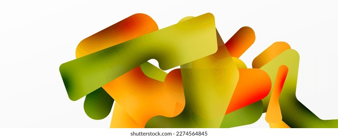 Composición colorida de formas abstractas y brillantes. Plantilla digital futurista web para papel de pared, banner, fondo, tarjeta, libro Ilustración, página de inicio