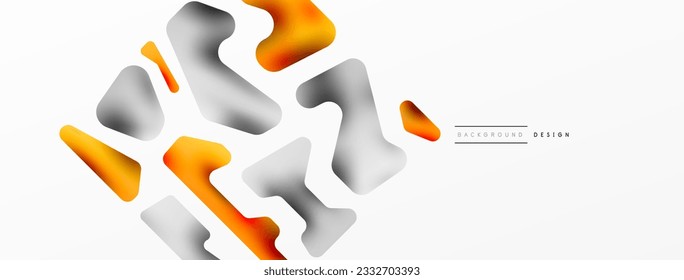 Composición colorida de formas abstractas y brillantes. Plantilla digital futurista web para papel de pared, banner, fondo, tarjeta, libro Ilustración, página de inicio