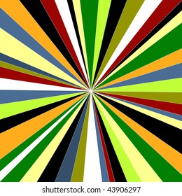 colorful bright abstract sunburst