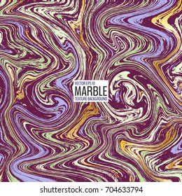 Colorful and bright abstract vector background with curved colorful lines and swirls. Marble texture background. Vector illustration for your graphic design.