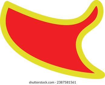 Colorful, Bright Artwork on White Background: Isolated Illustration with Green and Yellow Elements