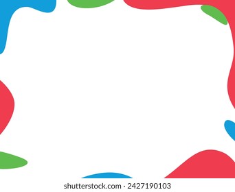 Colorful bright background. Abstract frame for design.