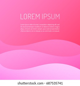 Colorful and bright background design with soft waves and gradient. 
Vector illustration for your graphic design.