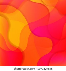Colorful Bright Background With Line With Gradient Mesh, Vector Illustration