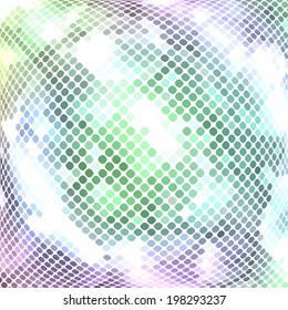 Colorful bright ball mosaic