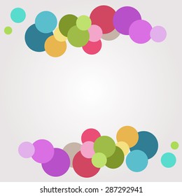 Colorful Bright Bubbles Background