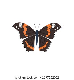 bunter, heller Schmetterling-Vektorillustration, Kindergrafik