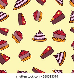 Colorful and bright cake background