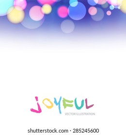 Colorful bright circle background. Vector illustration 
