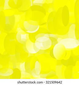 Colorful bright circle polygon background or frame. Abstract Geometrical Backdrop. Geometric design for business presentations or web template. autumn gold yellow white pattern. Illustration.
