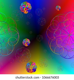 Colorful bright circles