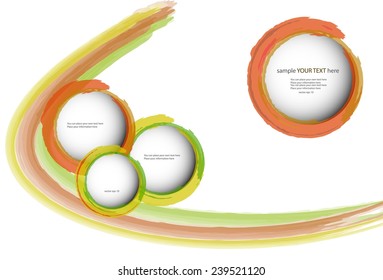 Colorful bright circles