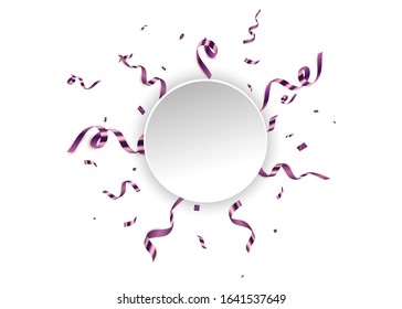 Colorful bright confetti isolated on transparent background. Festive vector illustration. EPS 10
