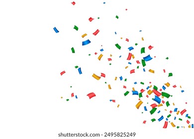 Colorful bright confetti vector free