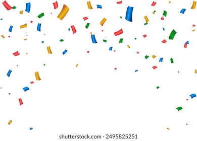 Colorful bright confetti vector free