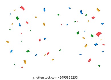 Colorful bright confetti vector free