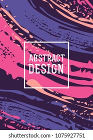 Colorful bright fluid vector cover background. Abstract hand drawn pattern for design and decoration textile, book covers, package, wrapping paper
