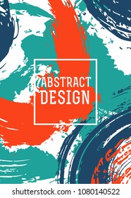Colorful bright fluid vector cover background. Abstract hand drawn pattern for design and decoration textile, book covers, package, wrapping paper