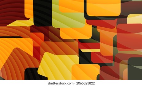 Colorful bright geometric wallpaper. A beautiful illustration for interior decoration, corporate designs, blogs, postcards, posters and your other projects. Vector. 