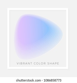 Colorful bright gradient abstract design element, vector illustration