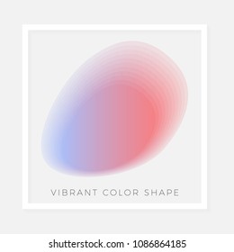 Colorful bright gradient abstract design element, vector illustration