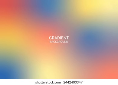 Colorful Bright Gradient Blurry Background. Abstract Art Wallpaper. Vector Illustration. Backdrop. Technology. BG