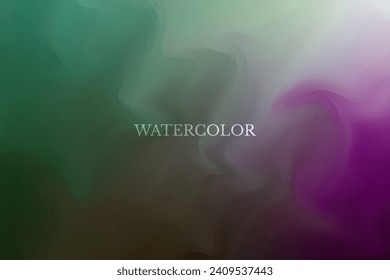 Colorful Bright Gradient Watercolor Background. Abstract Art Wallpaper. Vector Illustration. Backdrop. Technology. BG