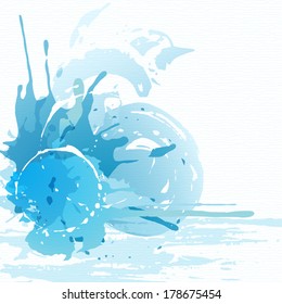 Colorful bright ink splashes. Abstract background 