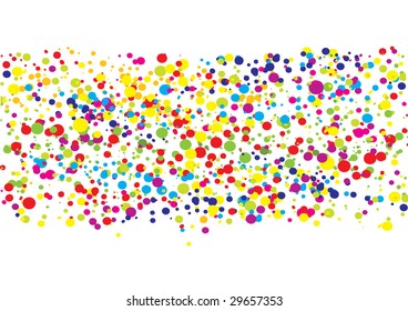 Colorful bright ink splat design