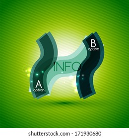 Colorful bright light shiny option banner for business background | numbered banners | business lines | graphic website layout vector