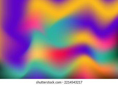 Colorful and bright liquid gradient abstract background in wave motion concept. Vector Illustration.